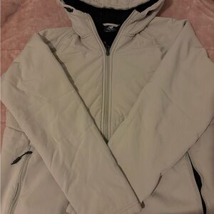New Balance Cream and Black Hooded Jacket